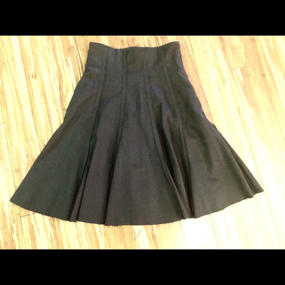 Rag & Bone Grey Wool Gored Skirt w/ Pkts -Size 27 - Picture 2 of 6